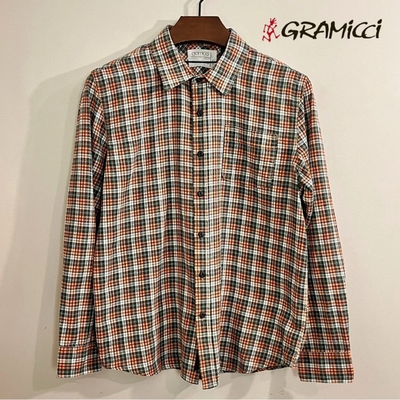 Gramicci Men’s Plaid Button Down Shirt - Picture 1 of 15